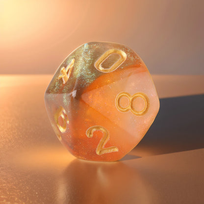 Sunset Glow Dungeons & Dragons Dice Set(DND Dice Set)