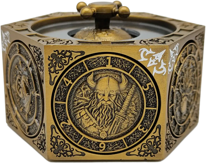 Chromatic Dragon's Fortune Dial - Multi-Function D&D Metal Dice with Rotating Dials & Number Wheel