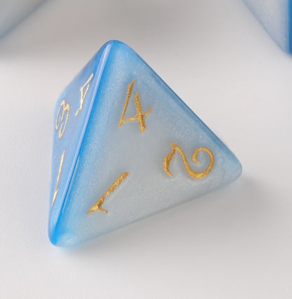 Azure Zenith Dungeons & Dragons Dice Set(DND Dice Set)