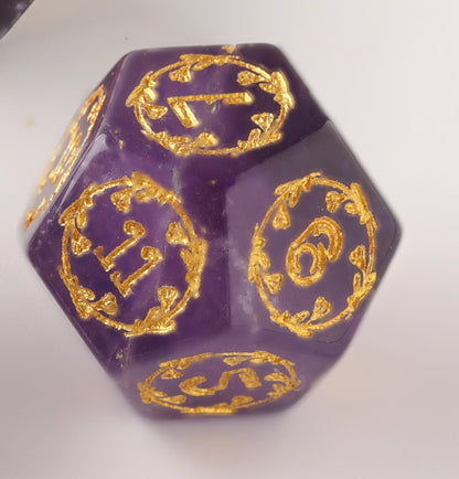 Amethyst Dice Set Drakonlore Chronicles Dungeons & Dragons Dice Set(DND Dice Set)