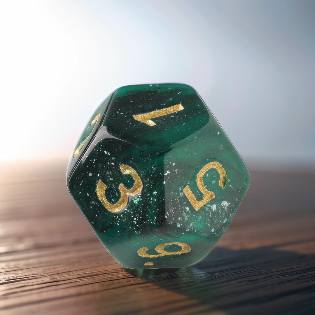 Emerald Shadows Dungeons & Dragons Dice Set(DND Dice Set)