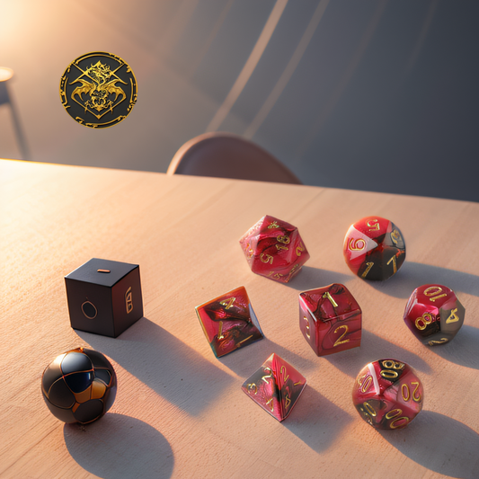 Heart Dungeons & Dragons Dice Set(DND Dice Set)