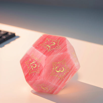 Amberstone Glow DND Dice Set for Dungeons & Dragons