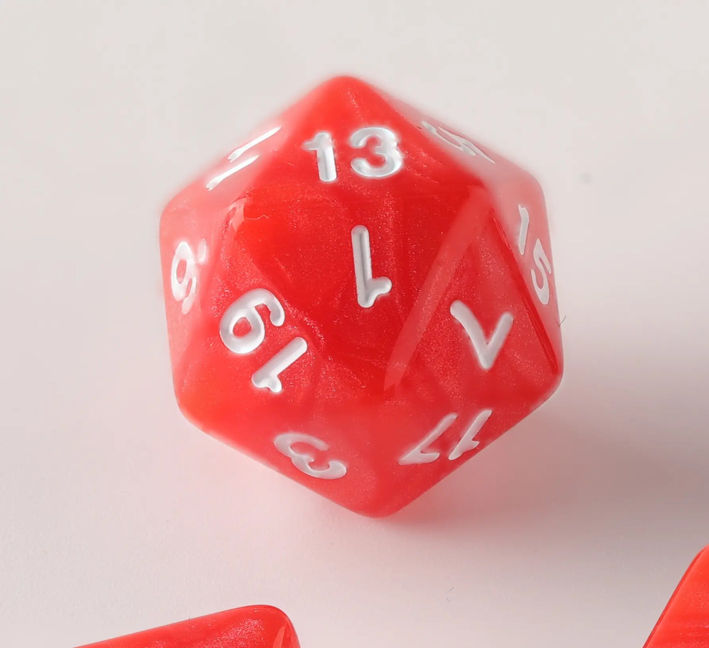 Fire Red Dungeons & Dragons Dice Set(DND Dice Set)