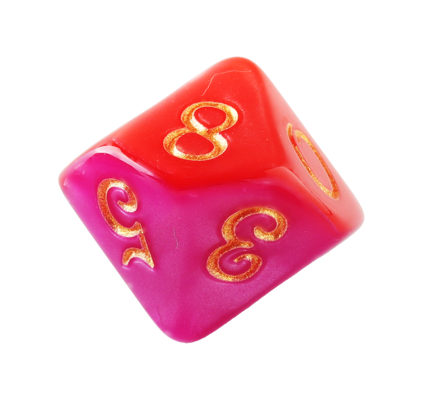 Magma Red Purple Double Combination Dungeons & Dragons Dice Set(DND Dice Set)