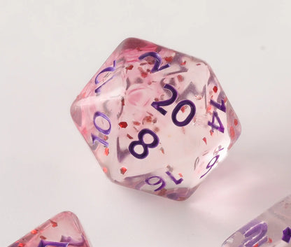 Rose petals Dungeons & Dragons Dice Set(DND Dice Set)