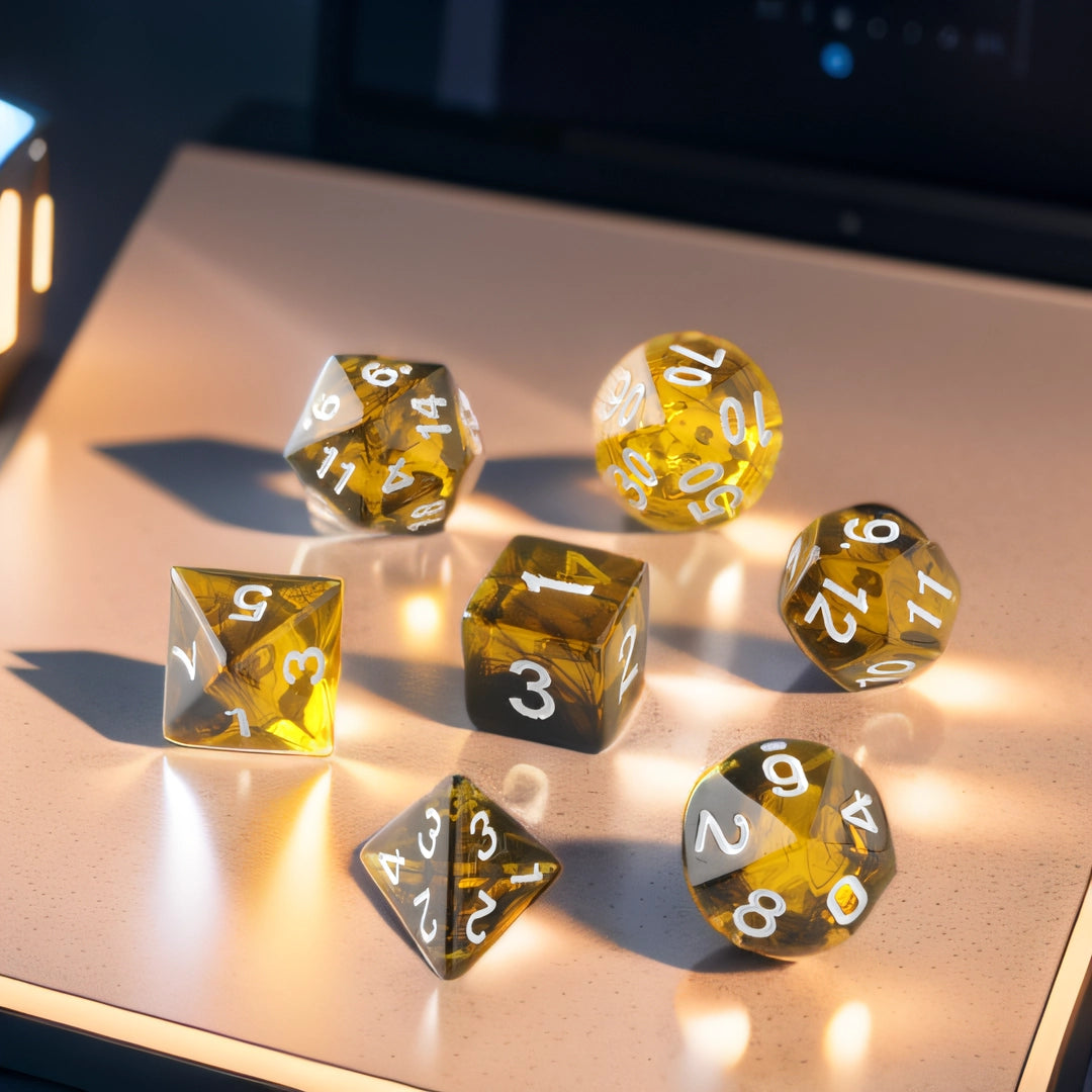 Honeyed Lagoon Dungeons & Dragons Dice Set(DND Dice Set)