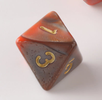 Lava Burst Dungeons & Dragons Dice Set(DND Dice Set)