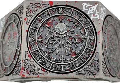 Chromatic Dragon's Fortune Dial - Multi-Function D&D Metal Dice with Rotating Dials & Number Wheel