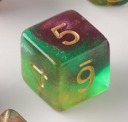 Phosphorescent Grove Dungeons & Dragons Dice Set(DND Dice Set)