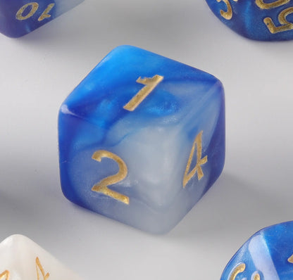 Blue Milk Dungeons & Dragons Dice Set(DND Dice Set)