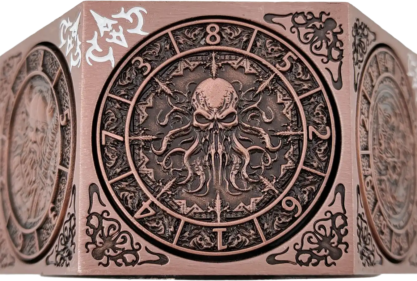 Chromatic Dragon's Fortune Dial - Multi-Function D&D Metal Dice with Rotating Dials & Number Wheel