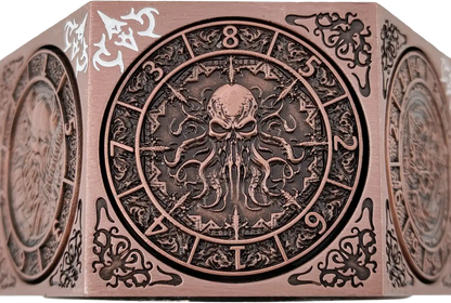 Chromatic Dragon's Fortune Dial - Multi-Function D&D Metal Dice with Rotating Dials & Number Wheel