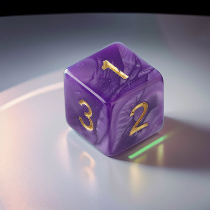 Amethyst Veil Amethyst DND Dice Set - Perfect for Dungeons & Dragons, Tabletop Games, and Educational Activities