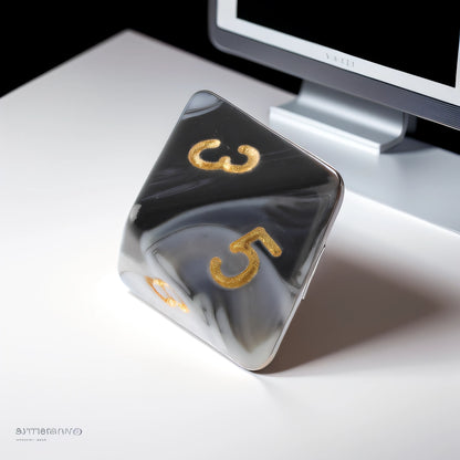 Monochrome Eclipse Dungeons & Dragons Dice Set(DND Dice Set)