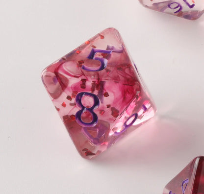 Rose petals Dungeons & Dragons Dice Set(DND Dice Set)