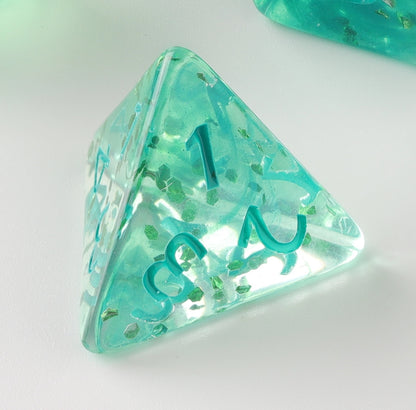 Emerald Whisper Dungeons & Dragons Dice Set(DND Dice Set)