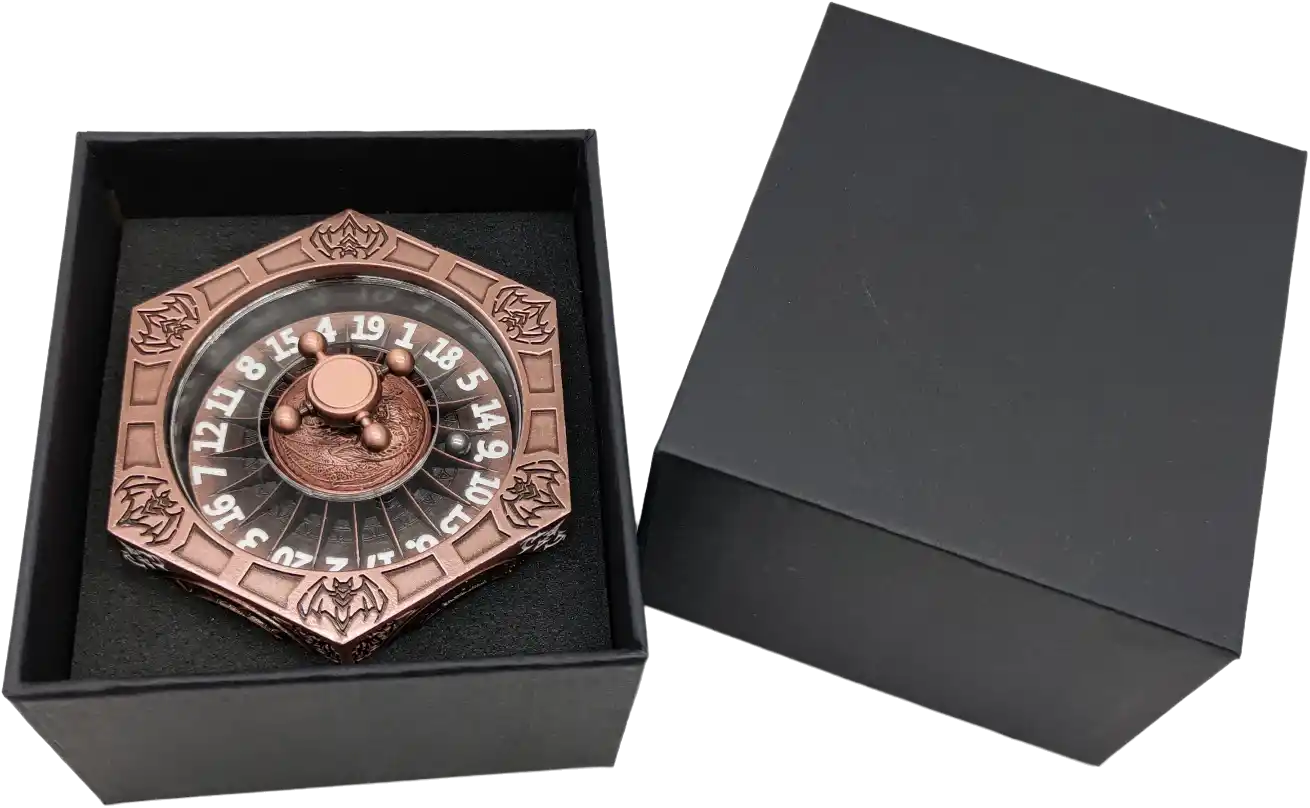 Chromatic Dragon's Fortune Dial - Multi-Function D&D Metal Dice with Rotating Dials & Number Wheel