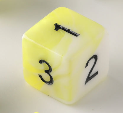 Yellow and White Gradient Dungeons & Dragons Dice Set(DND Dice Set)