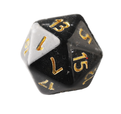 Black crystal Dungeons & Dragons Dice Set(DND Dice Set)