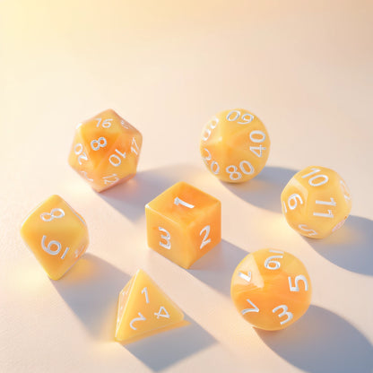 Amber Glow Dungeons & Dragons Dice Set(DND Dice Set)