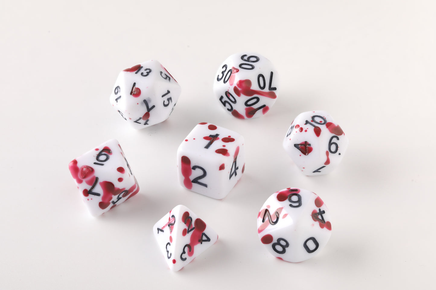 Ivory Bordeaux Dungeons & Dragons Dice Set(DND Dice Set)