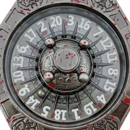 Chromatic Dragon's Fortune Dial - Multi-Function D&D Metal Dice with Rotating Dials & Number Wheel
