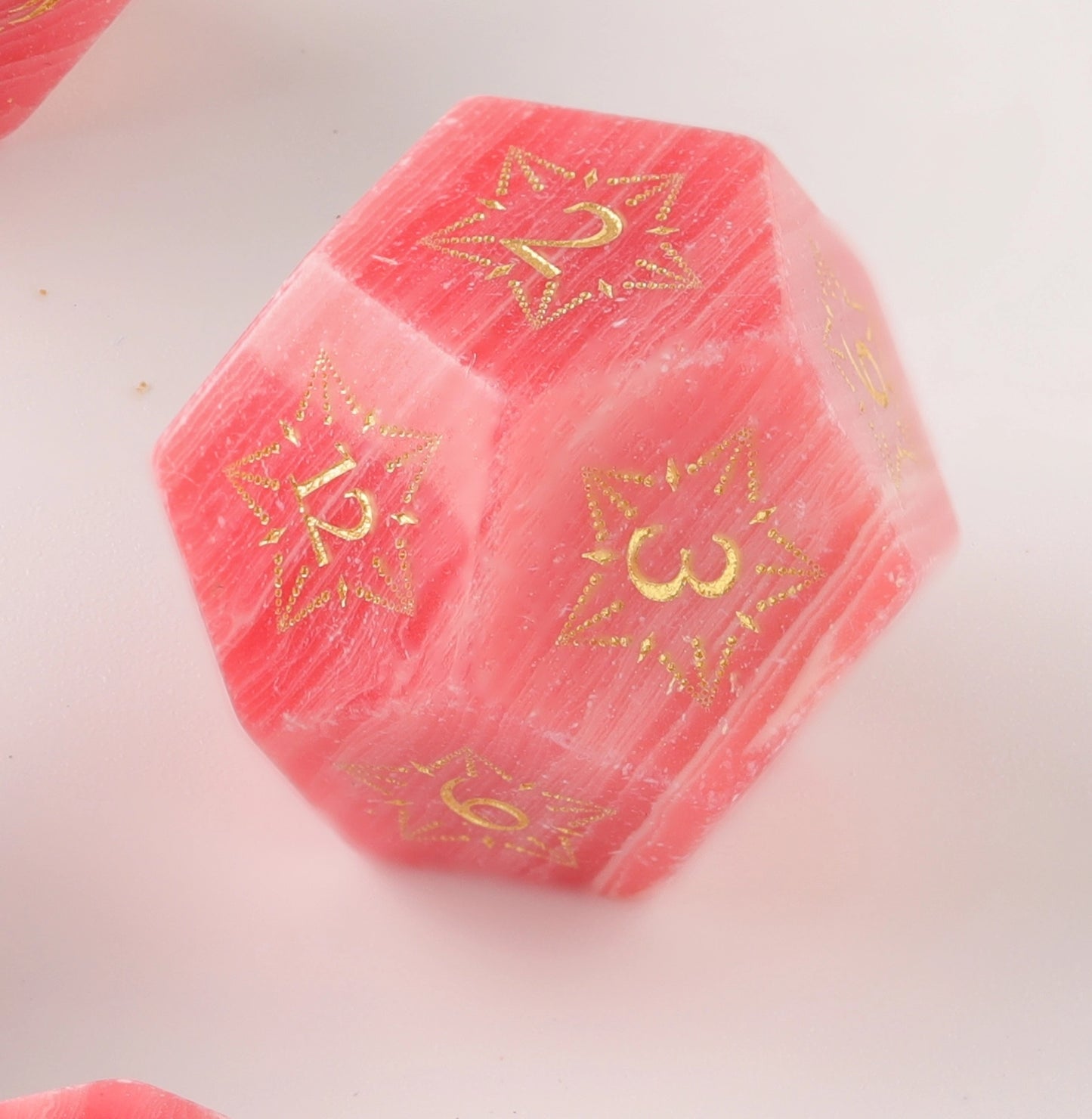 Amberstone Glow DND Dice Set for Dungeons & Dragons