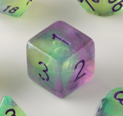 Three-color transparent dice Dungeons & Dragons Dice Set(DND Dice Set)