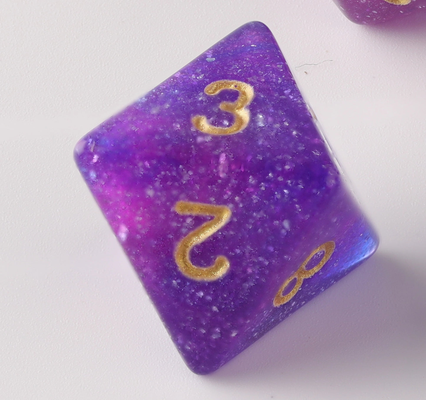 Galactic Amethyst Dungeons & Dragons Dice Set(DND Dice Set)