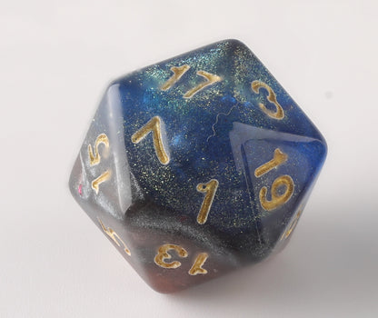 Aetherial Ember Dungeons & Dragons Dice Set - Premium Metal DND Polyhedral Dice for RPG Games