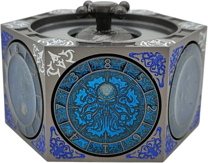 Chromatic Dragon's Fortune Dial - Multi-Function D&D Metal Dice with Rotating Dials & Number Wheel