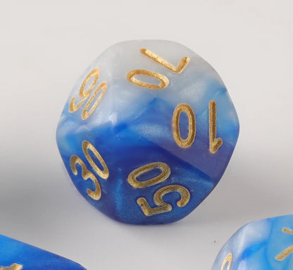 Blue Milk Dungeons & Dragons Dice Set(DND Dice Set)