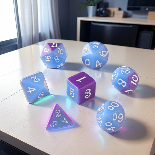 Azure Twilight Dungeons & Dragons Dice Set(DND Dice Set)