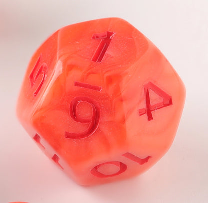 Ember Glow Dungeons & Dragons Dice Set(DND Dice Set)