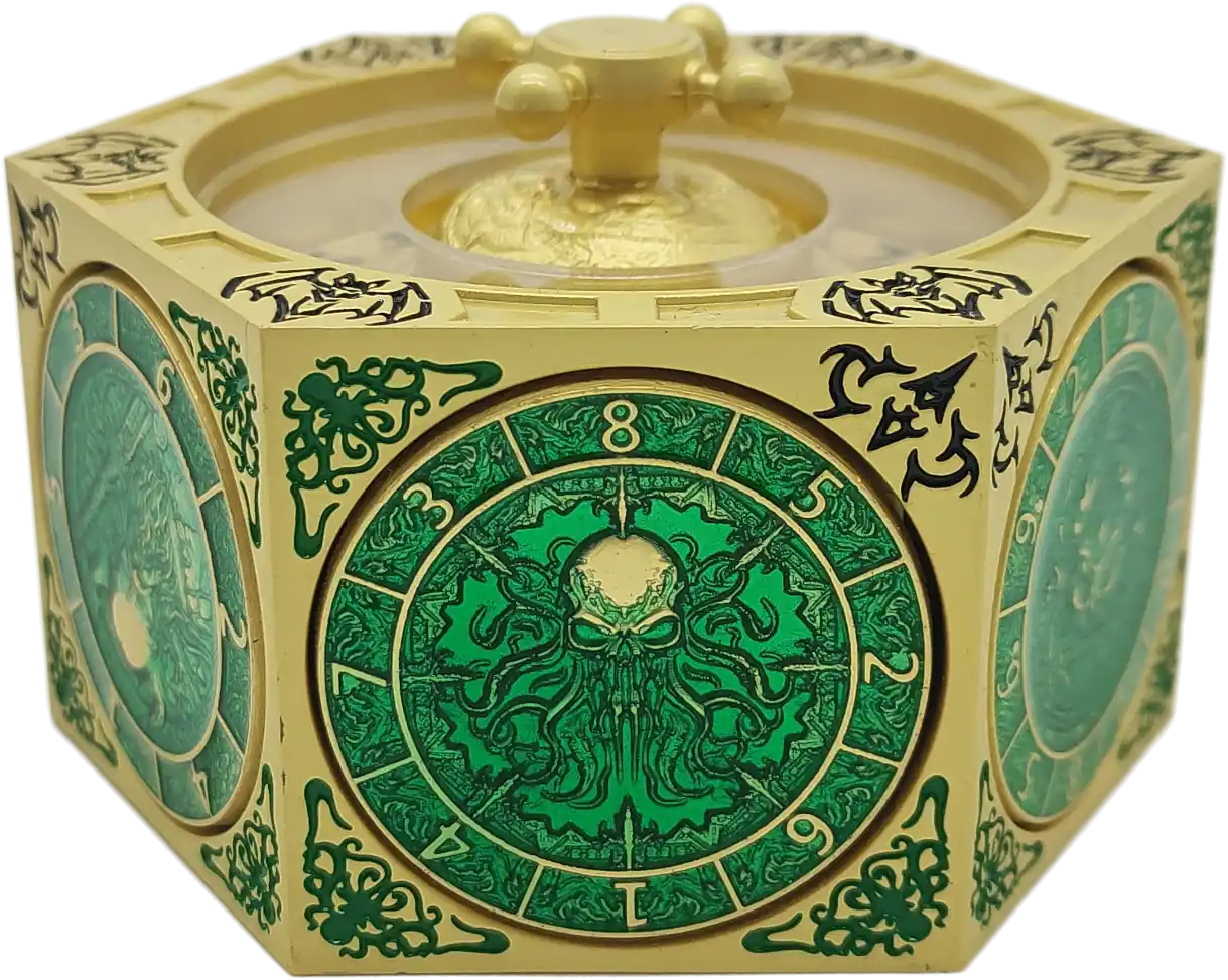 Chromatic Dragon's Fortune Dial - Multi-Function D&D Metal Dice with Rotating Dials & Number Wheel