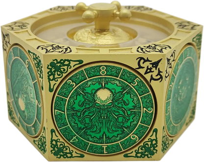 Chromatic Dragon's Fortune Dial - Multi-Function D&D Metal Dice with Rotating Dials & Number Wheel