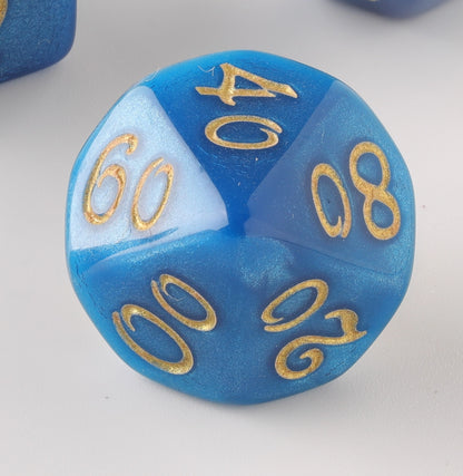 Azure Zenith Dungeons & Dragons Dice Set(DND Dice Set)