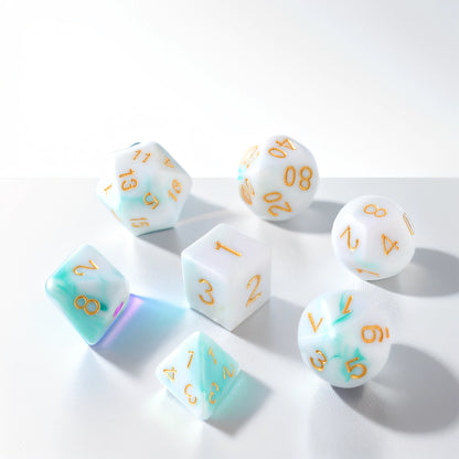 Jade Veil Dungeons & Dragons Dice Set(DND Dice Set)