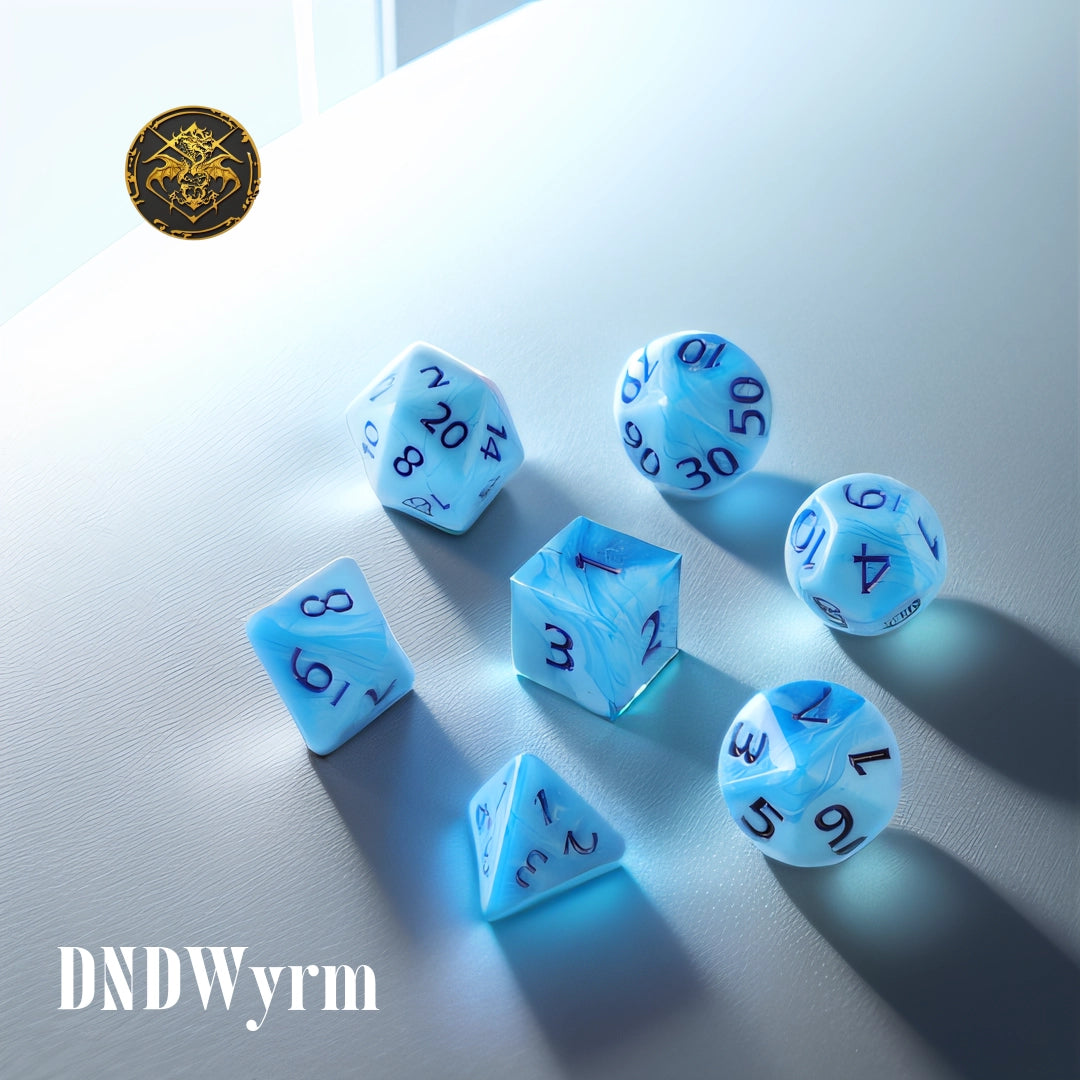 Blue Smoke Dungeons & Dragons Dice Set(DND Dice Set)