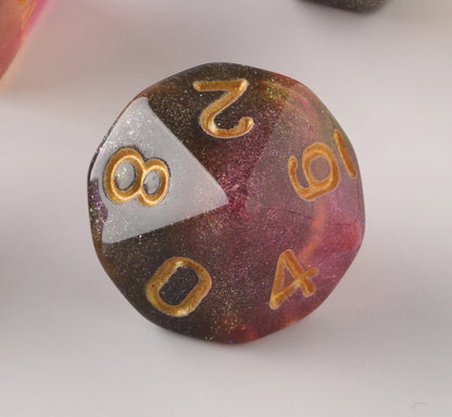 Pink transparent Dungeons & Dragons Dice Set(DND Dice Set)