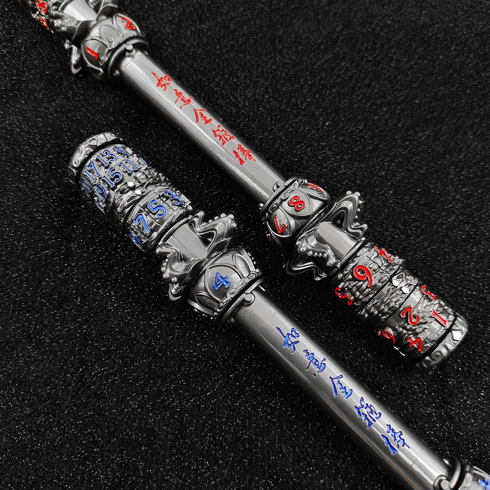 Ruyi Rod of Seven Fates DnD Dice of the Monkey King 7-in-1 Metal Spinner Dice - Unique Dice