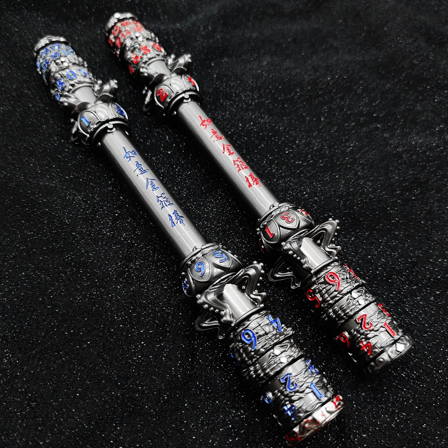 Ruyi Rod of Seven Fates DnD Dice of the Monkey King 7-in-1 Metal Spinner Dice - Unique Dice