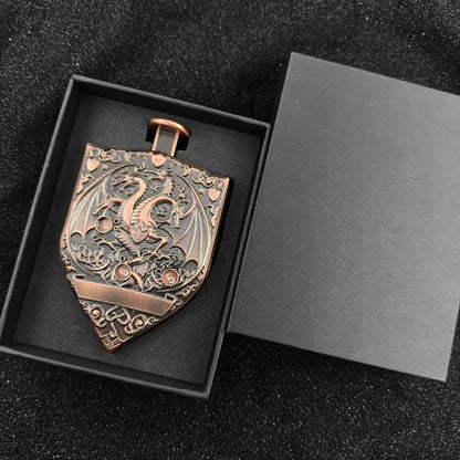 Arcane Shield Dice Spinner-7-in-1 Metal Dice for DnD – D4 D6 D8 D10 D12 D20 Tabletop RPG Dice Spinner