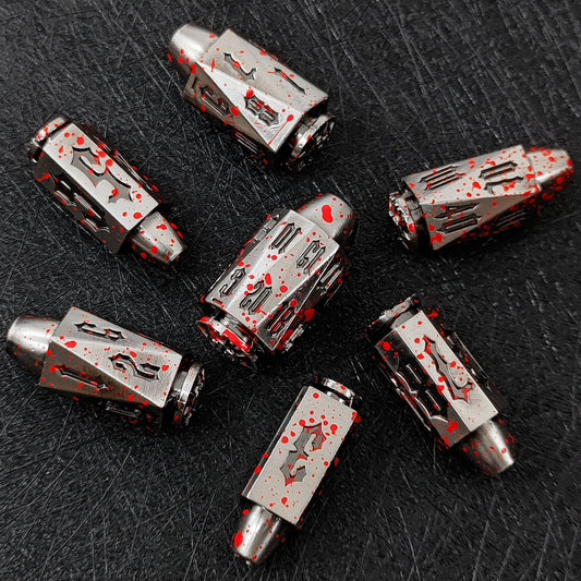 Bullet Spin DND Dice Set - Metallic Rollers Unique Dice