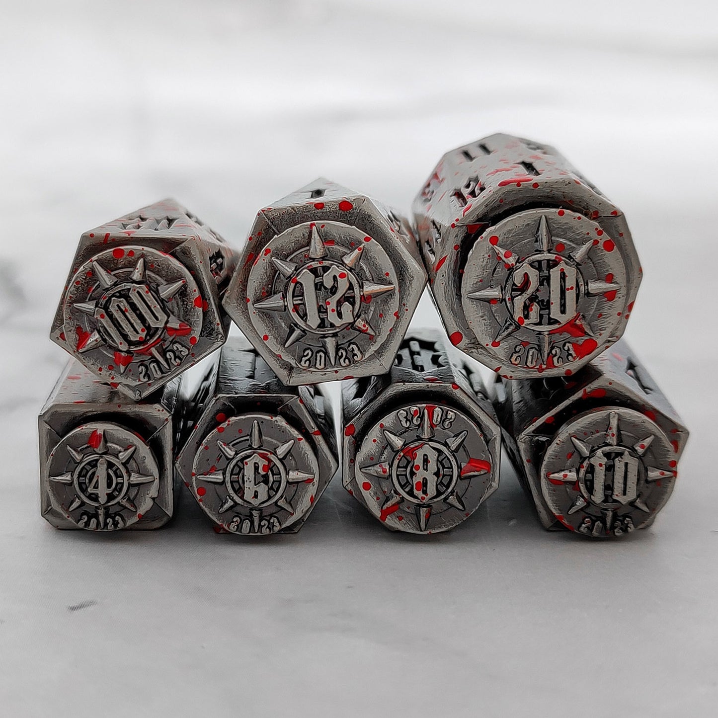 Bullet Spin DND Dice Set - Metallic Rollers Unique Dice