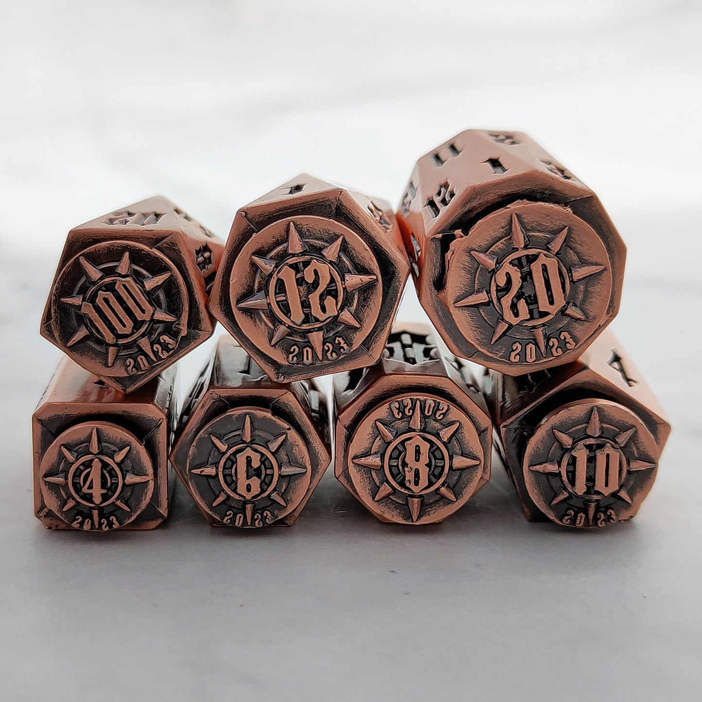 Bullet Spin DND Dice Set - Metallic Rollers Unique Dice