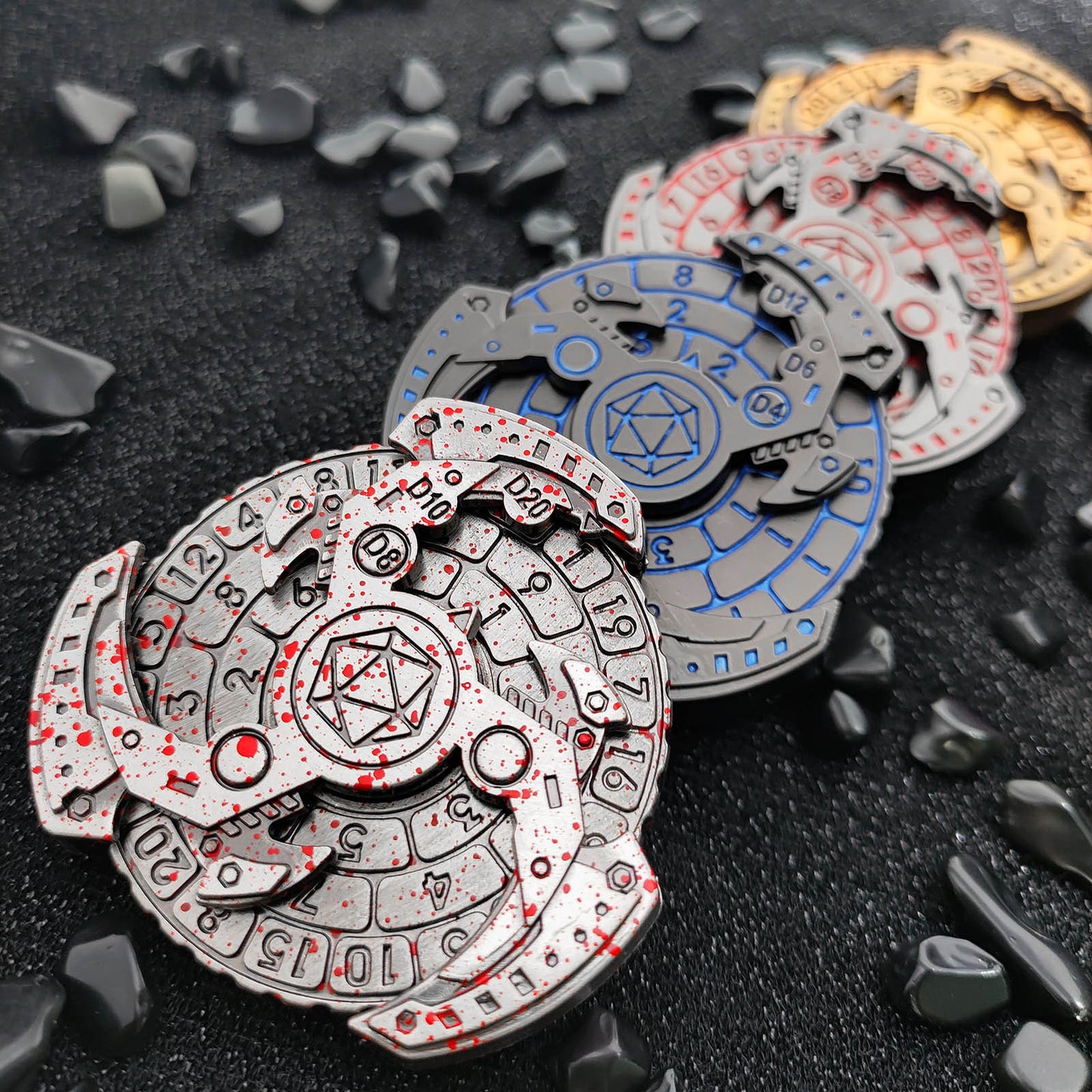 GearForged Spinner Dice Spin and Roll SpinRoller Fidget Spinner Dice