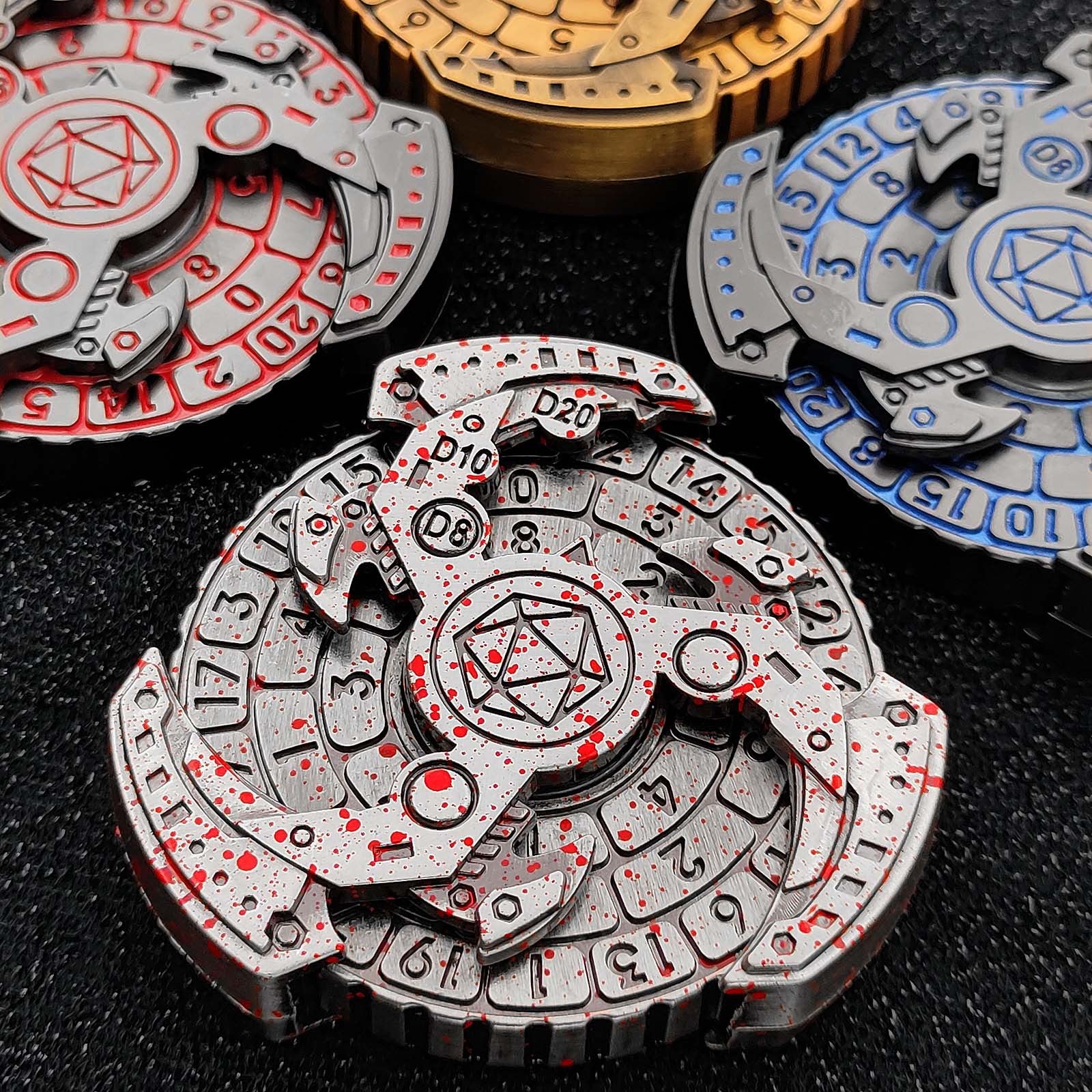 GearForged Spinner Dice Spin and Roll SpinRoller Fidget Spinner Dice