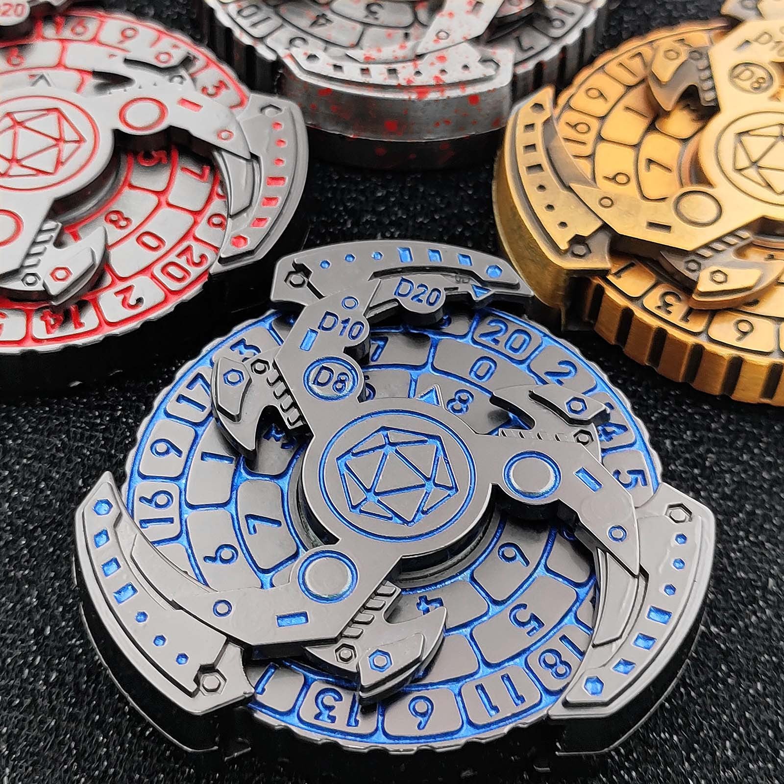 GearForged Spinner Dice Spin and Roll SpinRoller Fidget Spinner Dice